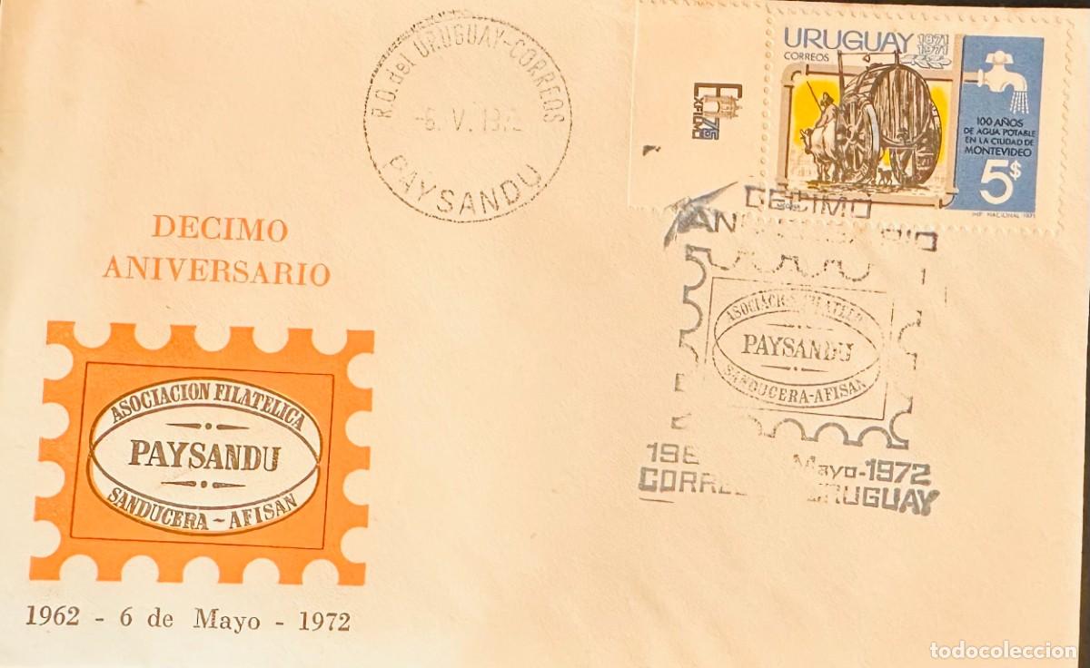 Timbres: CMI) 1972. URUGUAY. TRADITIONAL WATER BARREL GATHERING VEHICLE ILLUSTRATION FROM 100 A&Ntilde;OS DE AGUA PO