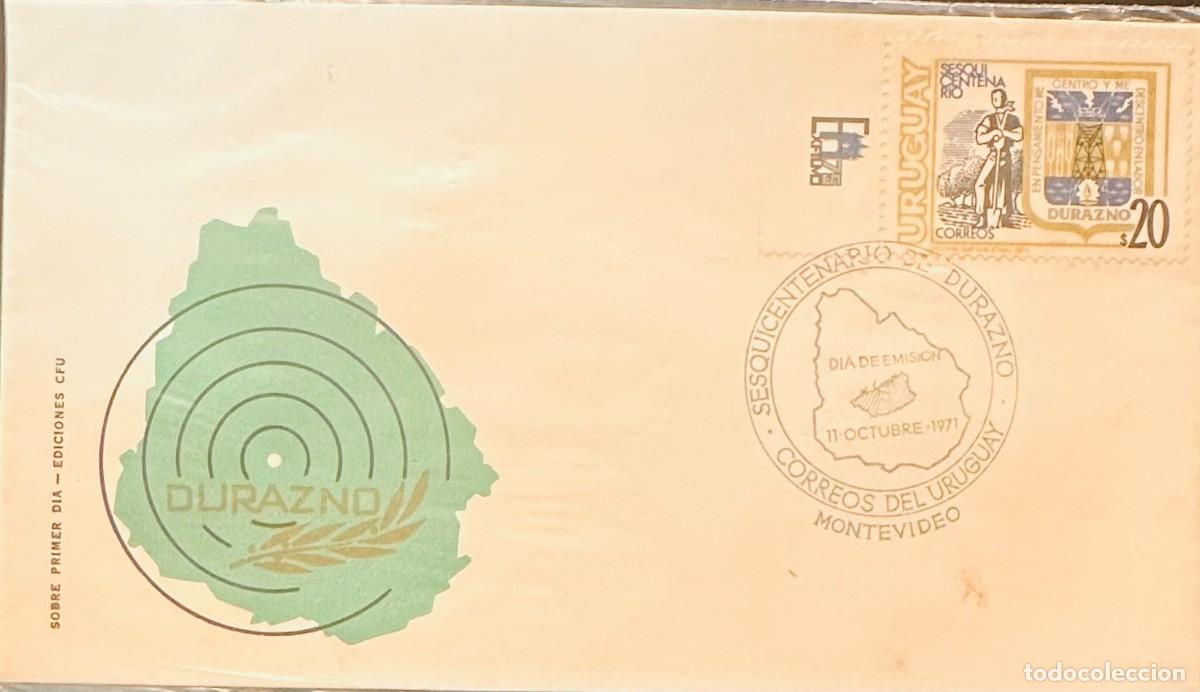Sellos: CMI) 1971. URUGUAY. NATIONAL MAP DESIGN FEATURING CONCENTRIC CIRCLES FROM SESQUICENTENARIO DE DURAZN
