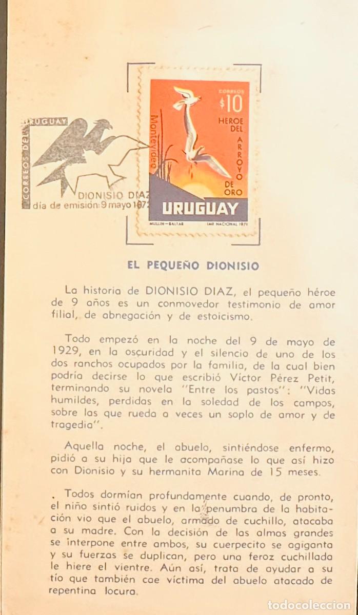 Sellos: CMI) 1972. URUGUAY. BIRD IN FULL FLIGHT ILLUSTRATION ON A 10 PESOS STAMP FROM DIONISIO D&Iacute;AZ H&Eacute;ROE DE