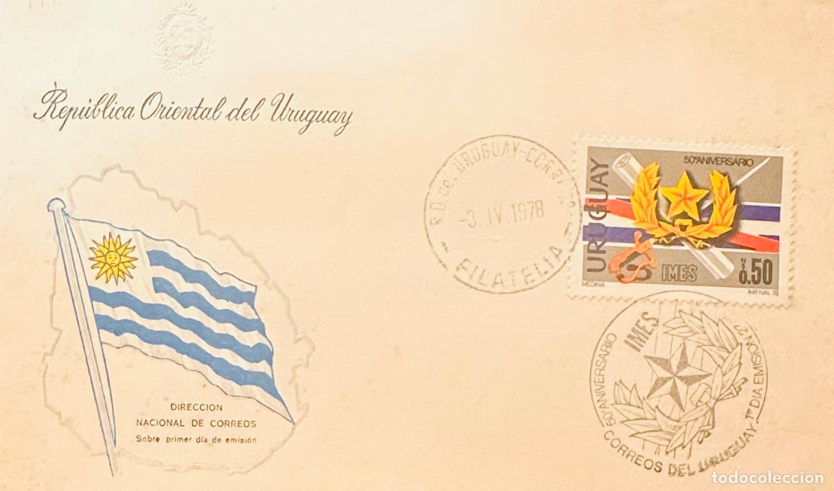 Sellos: CMI) 1978. URUGUAY. STAR AND LAURELS INSTITUTIONAL EMBLEM DESIGN FROM 50 ANIVERSARIO IMES ISSUE. FDC