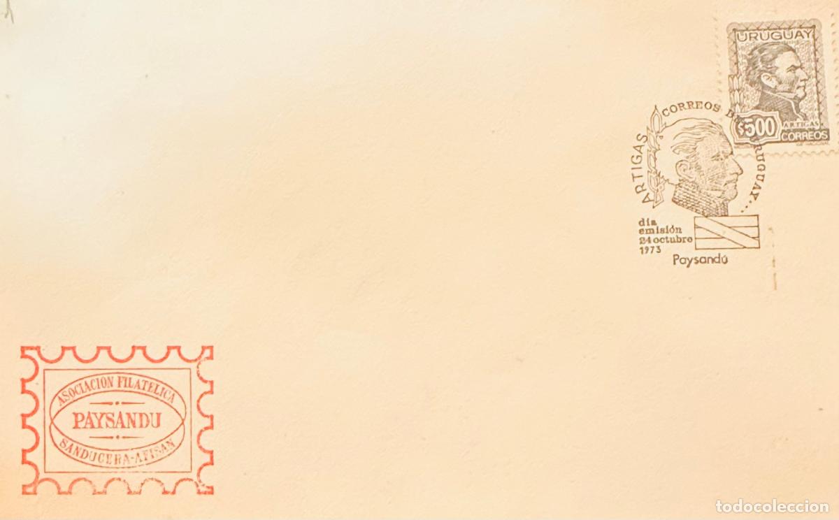 Sellos: CMI) 1973. URUGUAY. $500 STAMP FEATURING JOS&Eacute; ARTIGAS OVAL PORTRAIT, FEATURING ASOCIACI&Oacute;N FILAT&Eacute;LICA