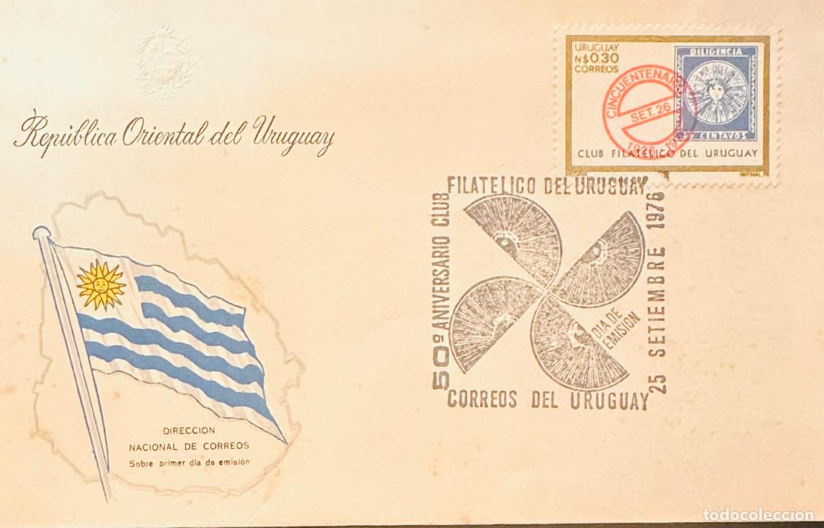 Sellos: CMI) 1976. URUGUAY. N$0.30 STAMP FEATURING MAGNIFYING GLASS EMBLEM DESIGN ENLARGING DILIGENCIA CLASS