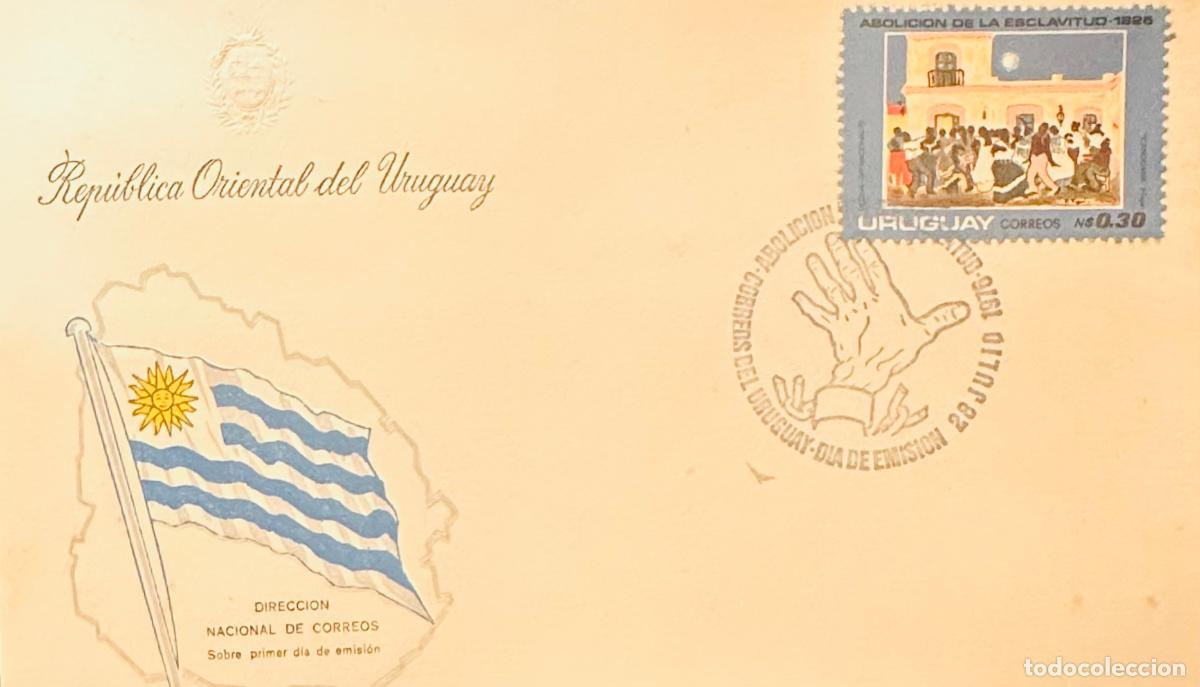 Sellos: CMI) 1976. URUGUAY. N$0.30 STAMP FEATURING A GROUP OF MEMBERS DANCING IN THE FIELD IN FRONT OF A COL