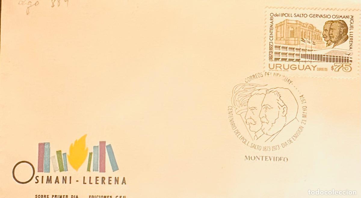 Sellos: CMI) 1974. URUGUAY. $75 STAMP FEATURING ARCHITECTURAL FACHADE OF A BUILDING FROM CENTENARIO DELLI PO