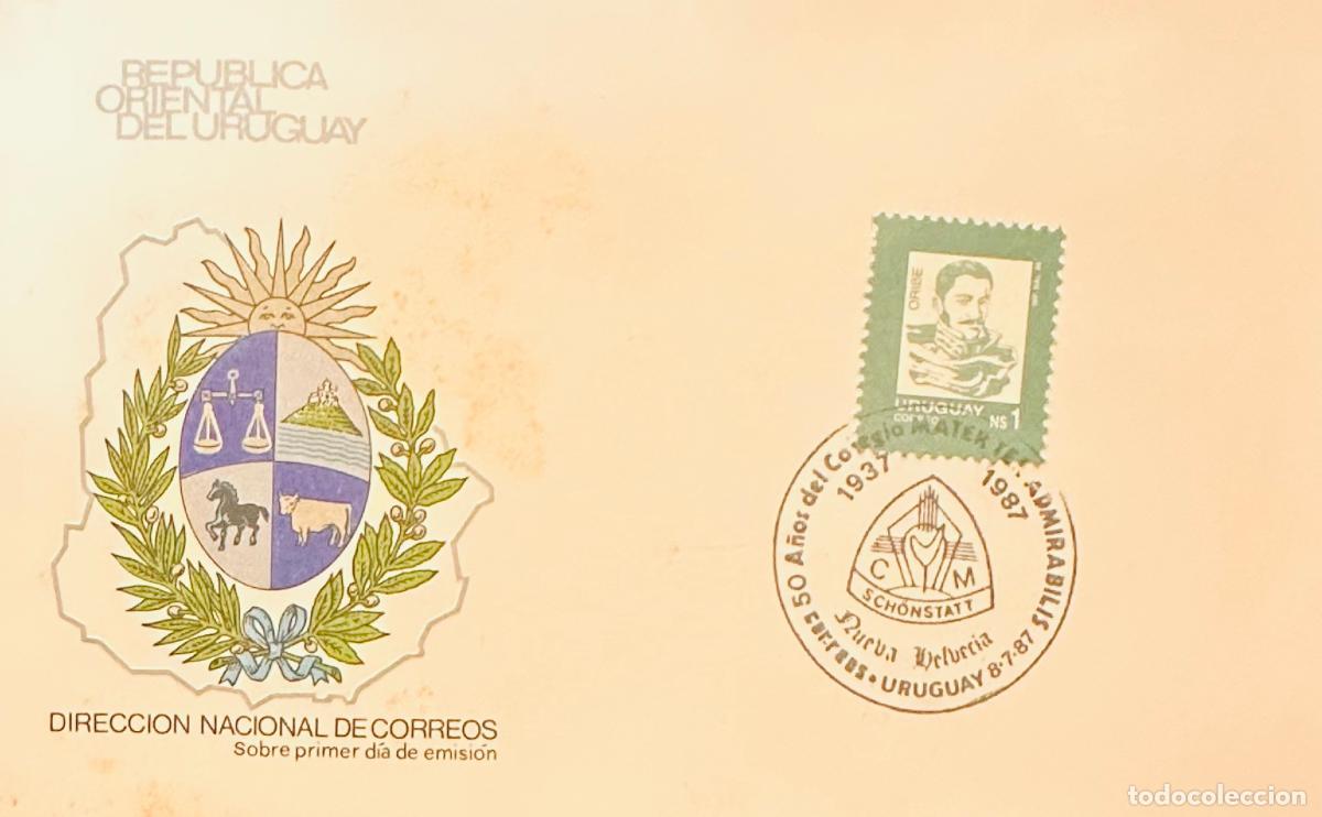 Sellos: CMI) 1987. URUGUAY. N$1 STAMP IN GREEN TONE FEATURING MANUEL ORIBE PORTRAIT, FEATURING 50 A&Ntilde;OS DEL C