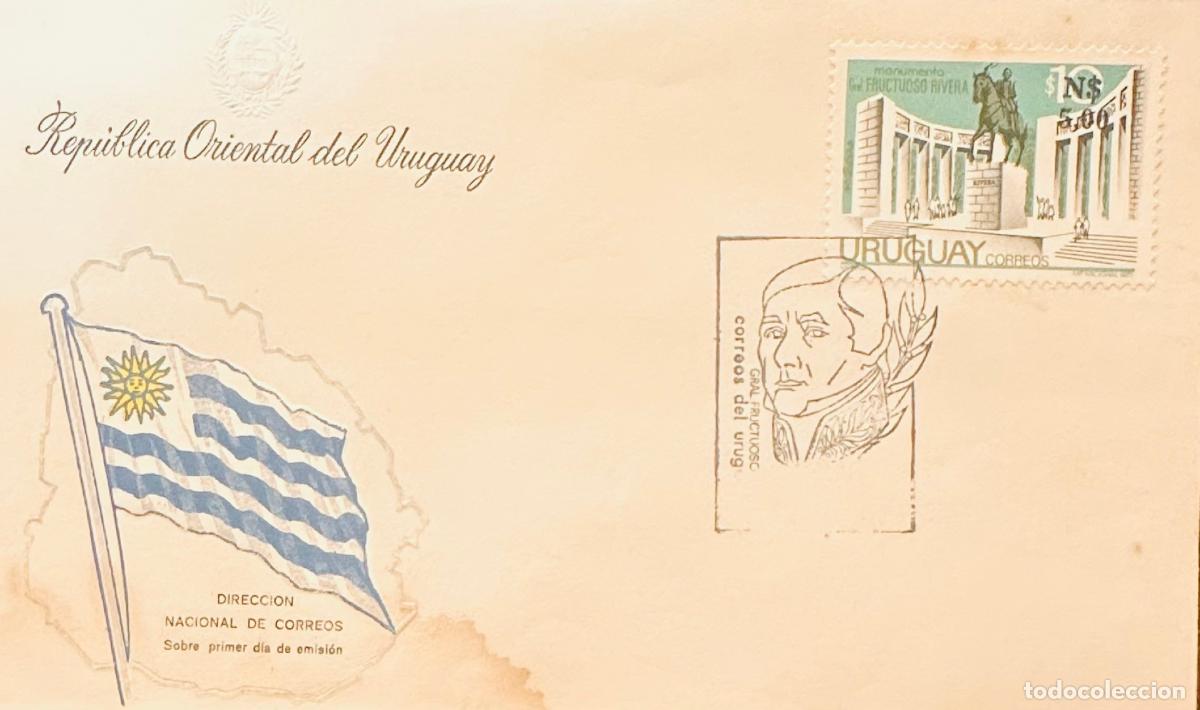 Sellos: CMI) 1976. URUGUAY. MONUMENTO GRAL. FRUCTUOSO RIVERA ISSUE, ALONG WITH GRAL. FRUCTUOSO RIVERA CANCEL
