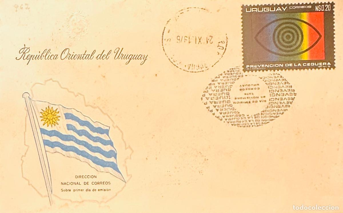 Sellos: CMI) 1976. URUGUAY. N$0.20 STAMP FEATURING A GEOMETRIC CENTRAL DESIGN FEATURING A MULTICOLORED EYE F