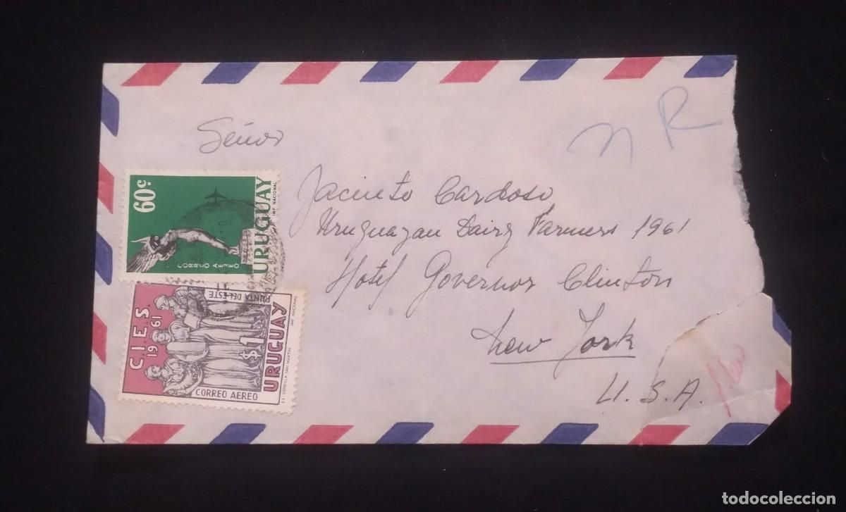 Sellos: TS) 1961 URUGUAY, AIRMAIL,WITH THE CONFERENCE OF THE ECONOMIC COMMISSION FOR LATIN AMERICA AND THE M