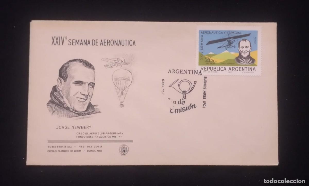 Sellos: TS) 1970 ARGENTINA, FDC, AIRMAIL,WITH THE 24TH AERONAUTICS AND SPACE WEEK,VF.