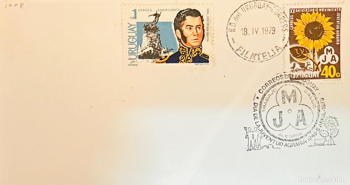 Selos: CMI) 1979. URUGUAY. STAMP FEATURING GENERAL JOS&Eacute; DE SAN MART&Iacute;N PORTRAIT SURROUNDED BY INFANTRY FROM