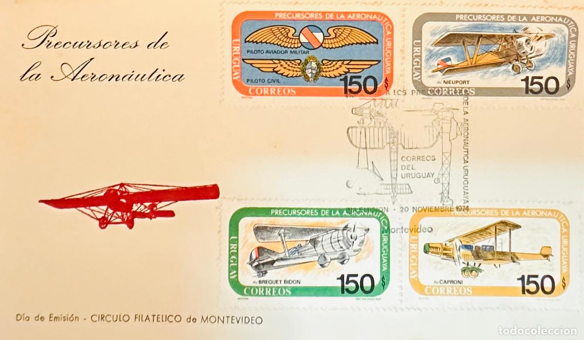Briefmarken: CMI) 1974. URUGUAY. EXTENSIVE FOUR-STAMP COMPENDIUM FEATURING MILITARY ISSUES AND AIRPLANES FROM PRE