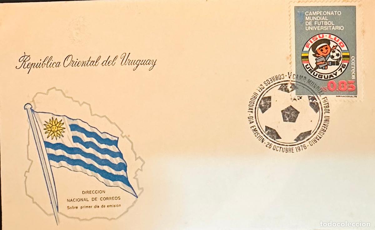Sellos: CMI) 1976. URUGUAY. STAMP FEATURING THE EMBLEMATIC LOGO OF CAMPEONATO MUNDIAL DE F&Uacute;TBOL UNIVERSITARI