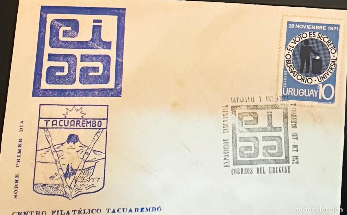 Sellos: CMI) 1971. URUGUAY. STAMP FEATURING A PERSON VOTING WITH EL VOTO ES SECRETO OBLIGATORIO UNIVERSAL CA