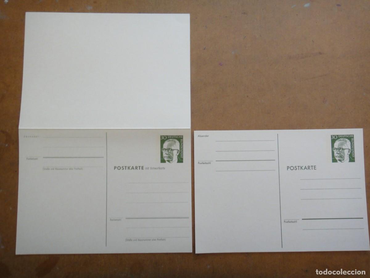 Sellos: Alemania, 1 entero postal doble, 1 sencillo, a&ntilde;o 1970/72, ref 5587/8