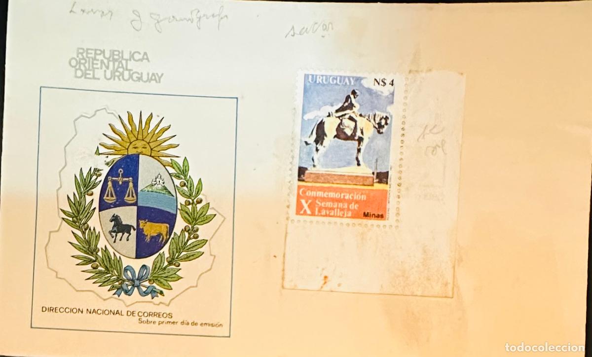 Sellos: CMI) 1973. URUGUAY. STAMP FEATURING A MILITARY EQUESTRIAN STATUE PORTRAIT FROM CONMEMORACI&Oacute;N X SEMAN