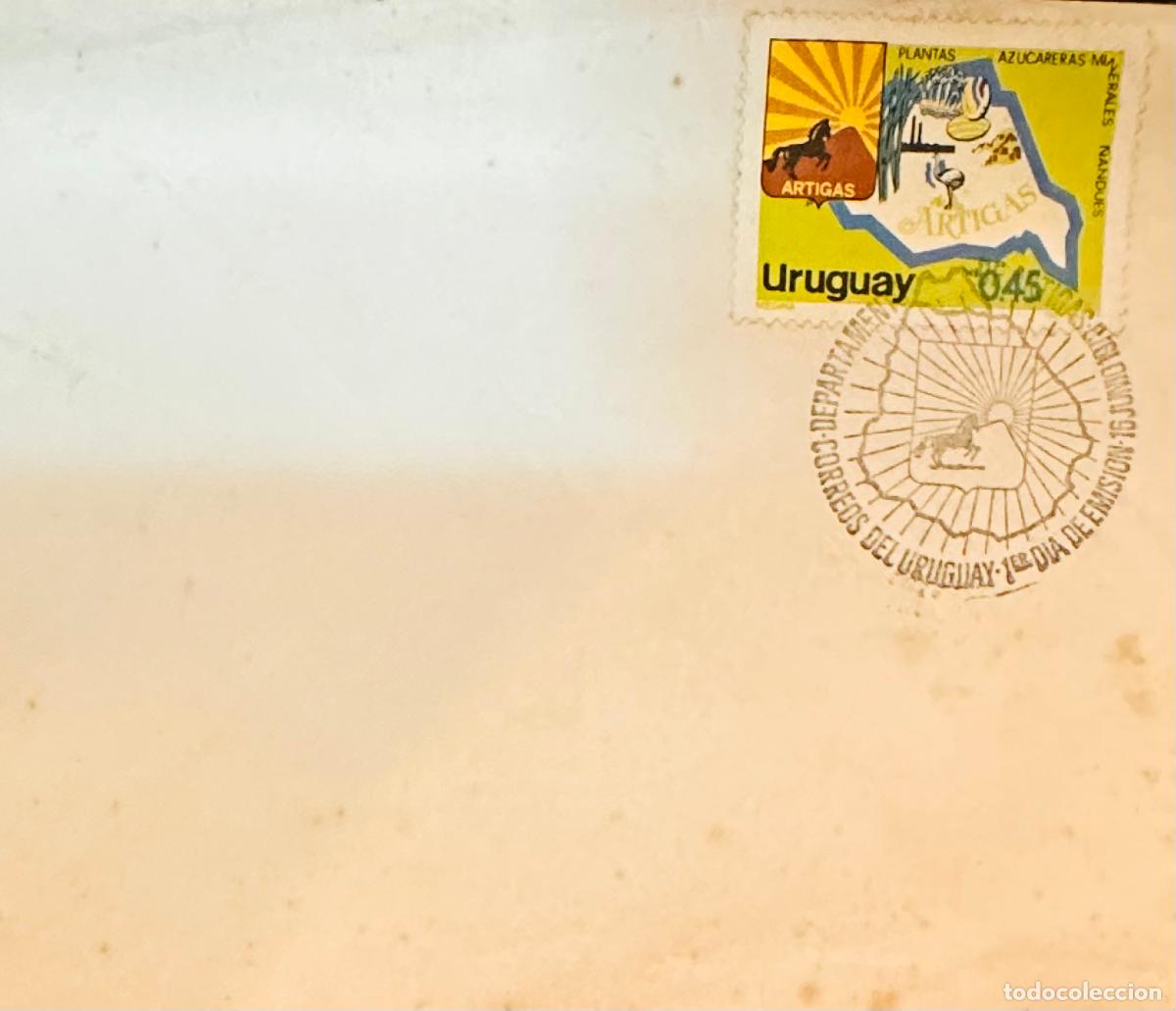 Sellos: CMI) 1975. URUGUAY. STAMP SHOWING A DEPARTMENT GEOGRAPHIC MAP IN COLORS FEATURING A RIDER ILLUSTRATI