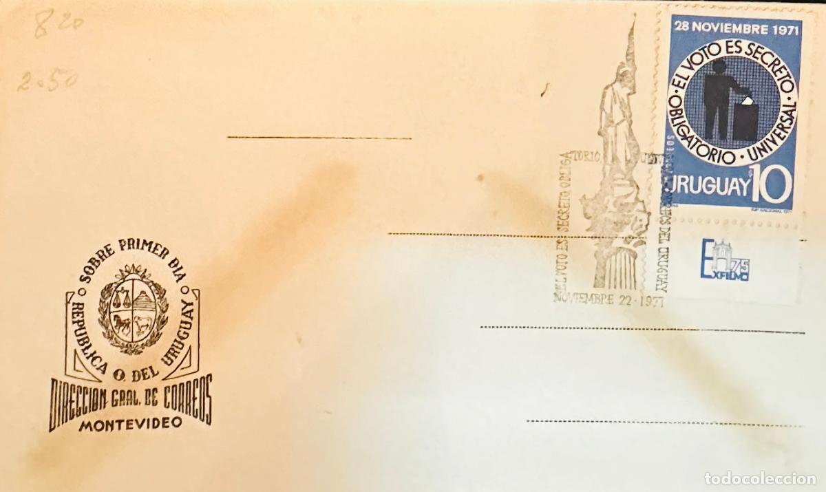 Sellos: CMI) 1971. URUGUAY. STAMP FEATURING AN ELECTORAL URN ILLUSTRATION FROM EL VOTO ES SECRETO OBLIGATORI