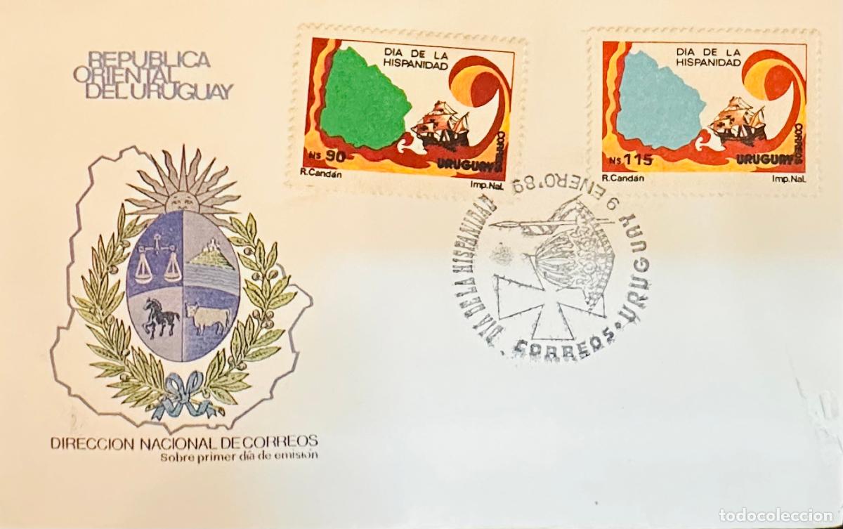 Sellos: CMI) 1989. URUGUAY. TWO-STAMP COMPENDIUM FEATURING HISTORICAL SAILBOAT VESSELS ILLUSTRATIONS IN MULT