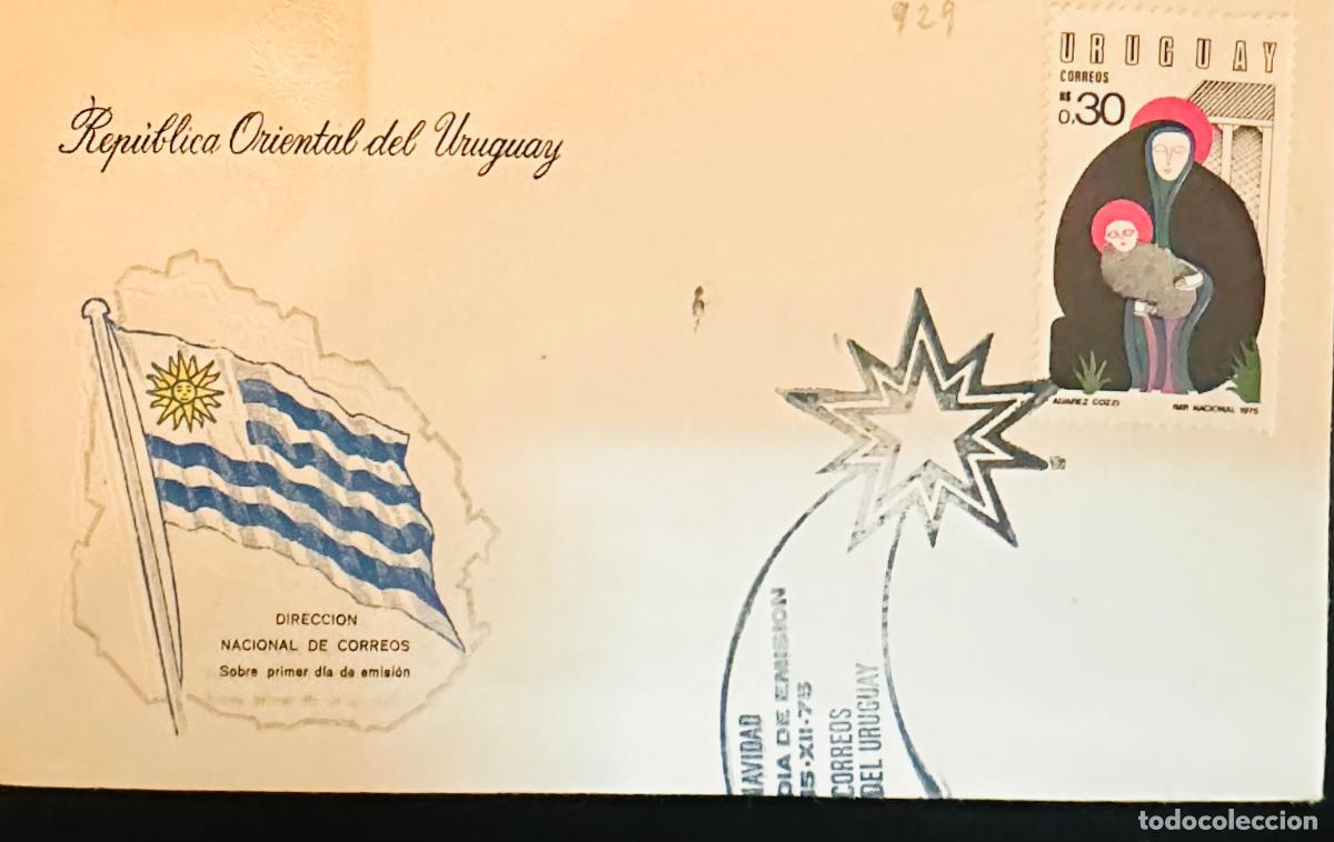 Sellos: CMI) 1974. URUGUAY. STAMP FEATURING A SACRED FEMALE FIGURE WITH A CHILD IN HER ARMS ILLUSTRATION FRO