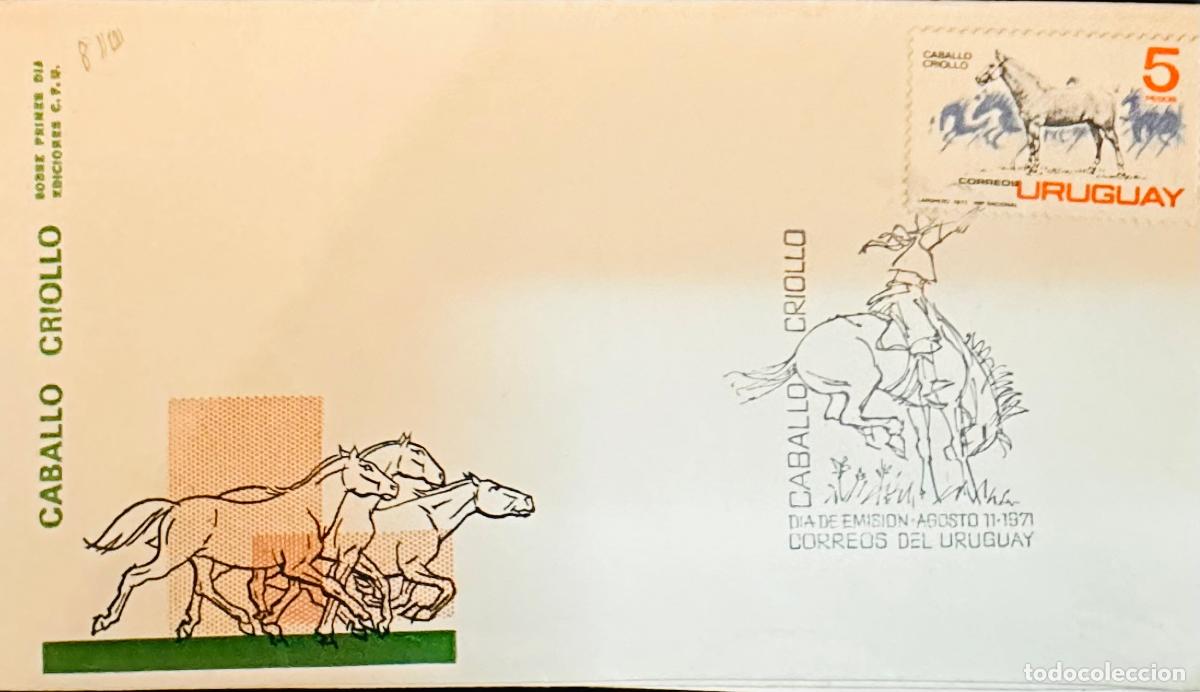 Sellos: CMI) 1971. URUGUAY. STAMP FEATURING A RIDER ON HORSEBACK FROM CABALLO CRIOLLO ISSUE. FEATURING A LAR