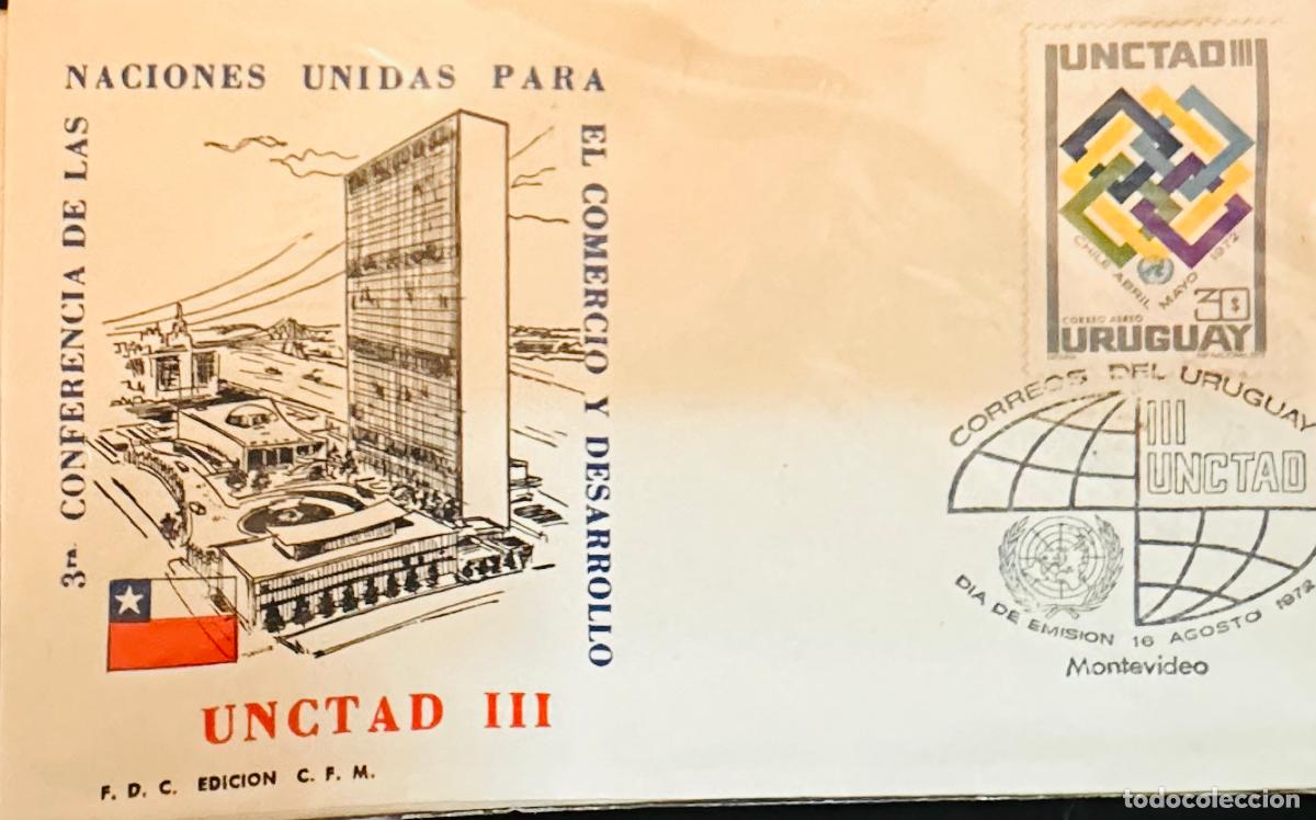 Sellos: CMI) 1972. URUGUAY. AIRMAIL STAMP FEATURING A CENTRAL GEOMETRIC DESIGN WITH A MULTICOLORED CORPORATE