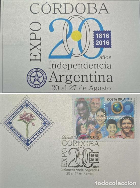 Sellos: TS) 2016 ARGENTINA,CORDOBA EXPO: 200 YEARS OF ARGENTINE INDEPENDENCE, CENTENARY OF THE PANAMERICAN H