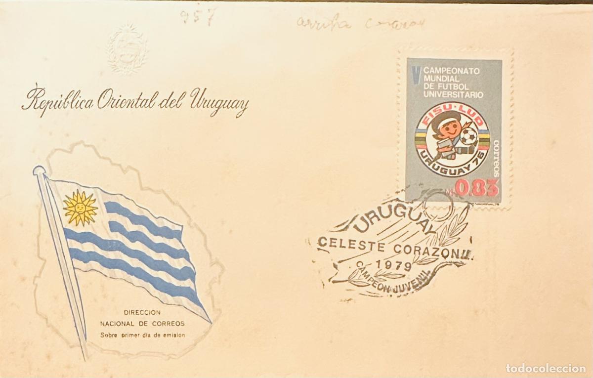 Selos: CMI) 1976. URUGUAY. STAMP FEATURING FISU LUD SOCCER CHILD LOGO DESIGN. FDC. DOMESTIC MAIL. XF