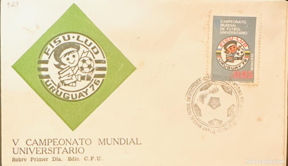 Selos: CMI) 1976. URUGUAY. STAMP FEATURING FISU LUD SOCCER CHILD LOGO DESIGN. FDC. DOMESTIC MAIL. XF