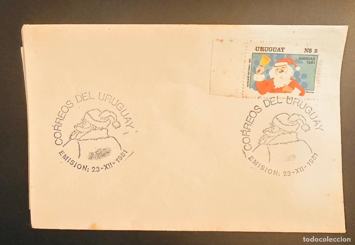 Selos: CMI) 1981. URUGUAY. STAMP FEATURING SANTA CLAUS WITH BELL ILLUSTRATION. FDC. DOMESTIC MAIL. XF