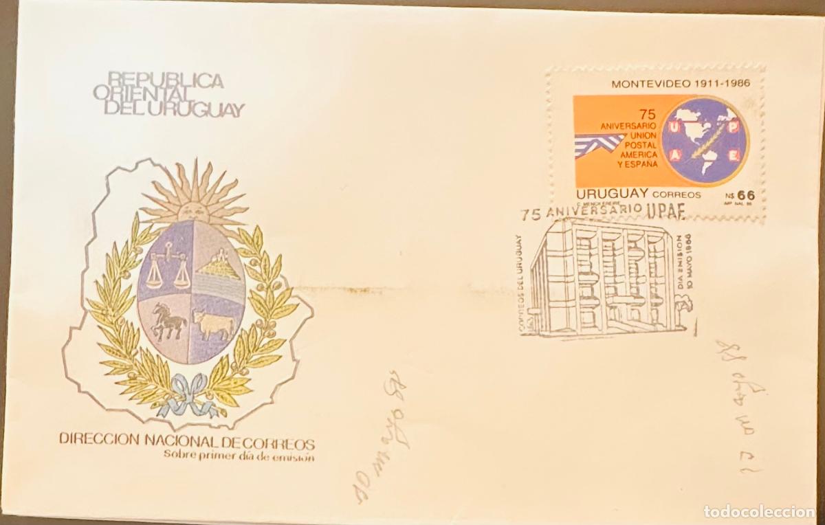 Selos: CMI) 1986. URUGUAY. STAMP FEATURING UPAE POSTAL HEADQUARTERS FACHADE. FDC. DOMESTIC MAIL. XF