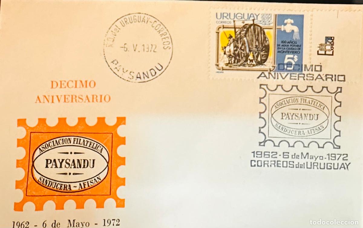 Sellos: CMI) 1972. URUGUAY. STAMP FEATURING A PUBLIC MAILBOX WITH A POSTMAN. FDC. DOMESTIC MAIL. XF