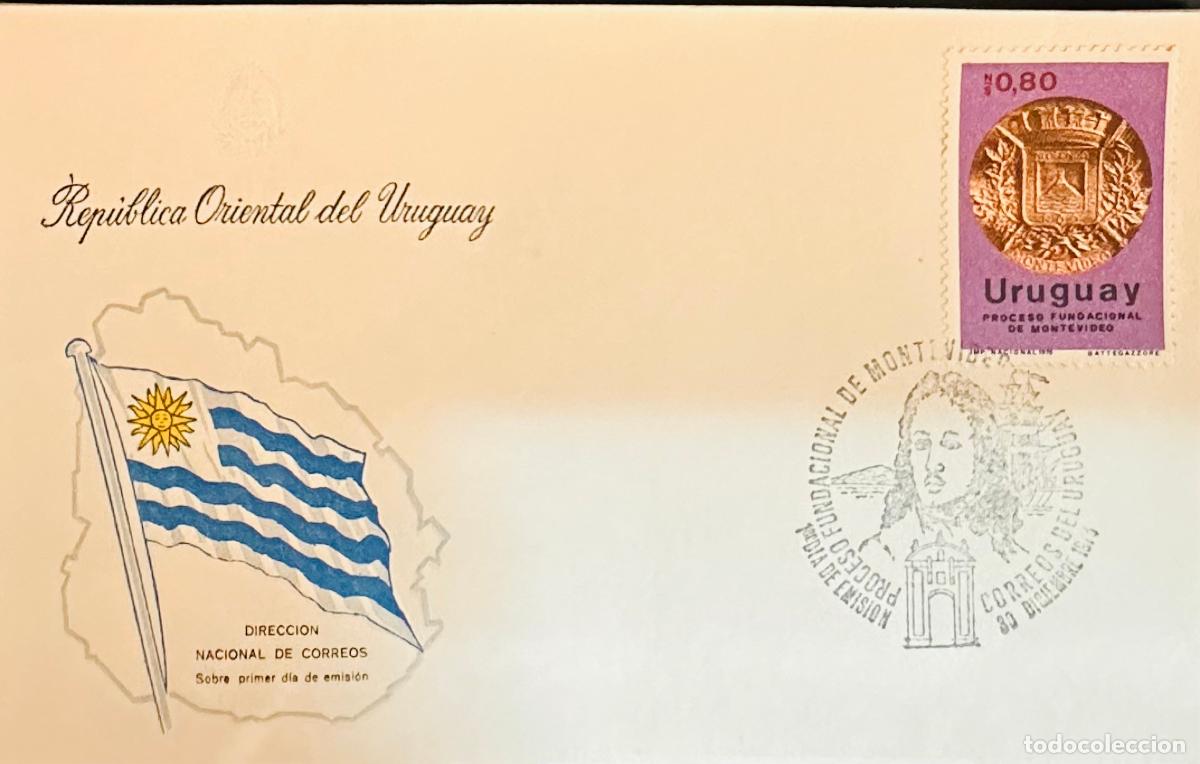 Sellos: CMI) 1976. URUGUAY. STAMP FOUNDATIONAL PROCESS. COVER WITH PORTRAIT ENGRAVING. FDC. DOMESTIC MAIL. X