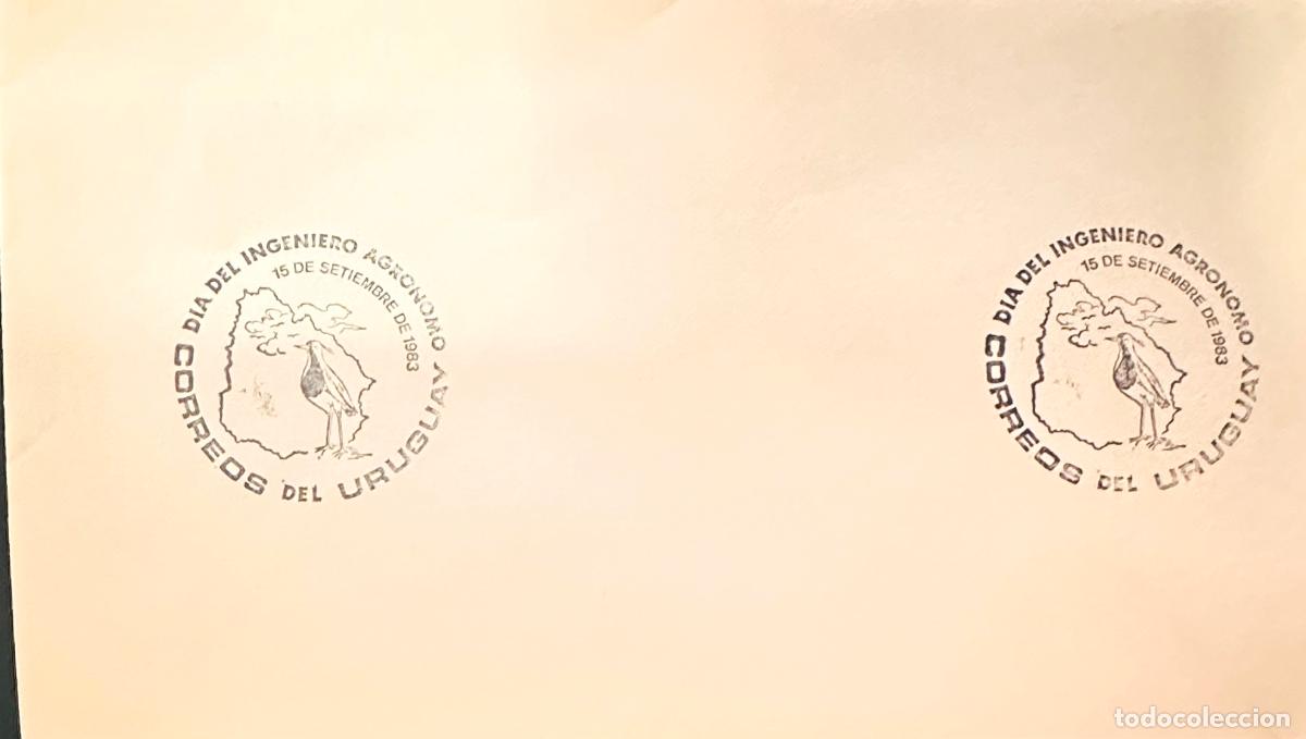 Sellos: CMI) 1983. URUGUAY. TWO AGRONOMIST ENGINEER CANCELLATIONS WITH WILD BIRD. FDC. DOMESTIC MAIL. XF