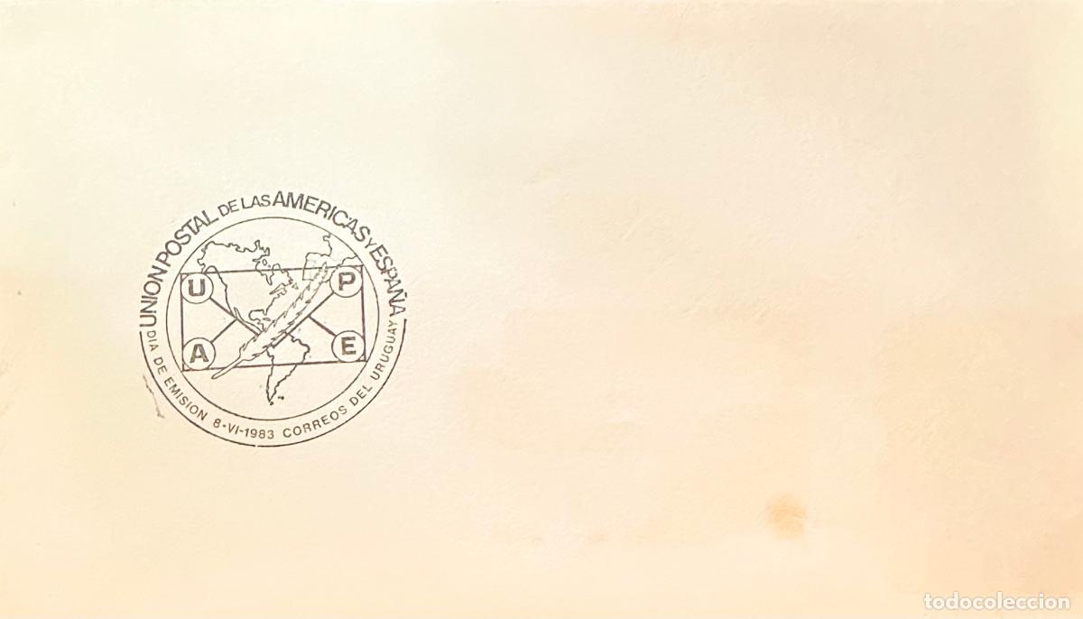 Francobolli: CMI) 1983. URUGUAY. ONE POSTAL UNION OF THE AMERICAS CANCELLATION WITH WORLD MAP. FDC. DOMESTIC MAIL