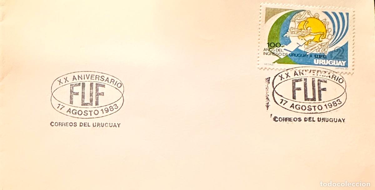 Francobolli: CMI) 1983. URUGUAY. STAMP URUGUAY ADMISSION TO UPU. COVER WITH LOGO ENGRAVED. FDC. DOMESTIC MAIL. XF