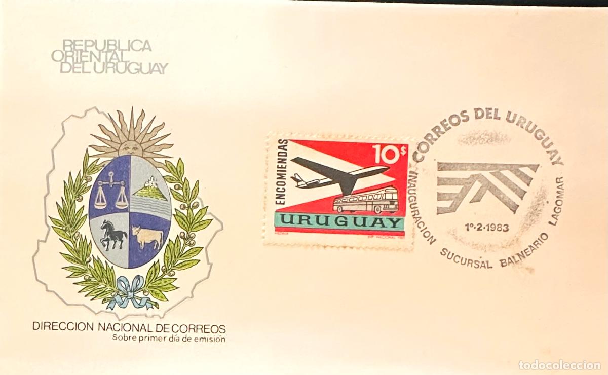 Sellos: CMI) 1983. URUGUAY. STAMP PARCELS SERVICE. COVER WITH LOGO ENGRAVING. FDC. DOMESTIC MAIL. XF