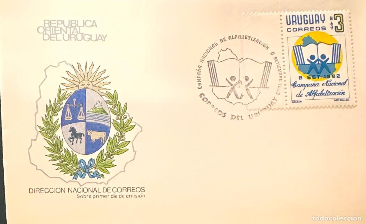 Sellos: CMI) 1983. URUGUAY. STAMP LITERACY CAMPAIGN. COVER WITH BOOK SKETCH DESIGN. FDC. DOMESTIC MAIL. XF