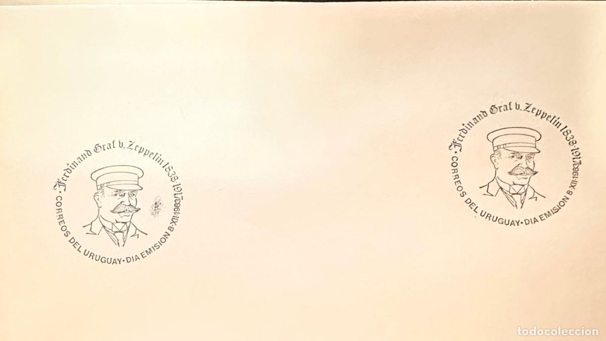 Sellos: CMI) 1983. URUGUAY. TWO COMMEMORATIVE CANCELLATIONS WITH ZEPPELIN FACE. FDC. DOMESTIC MAIL. XF