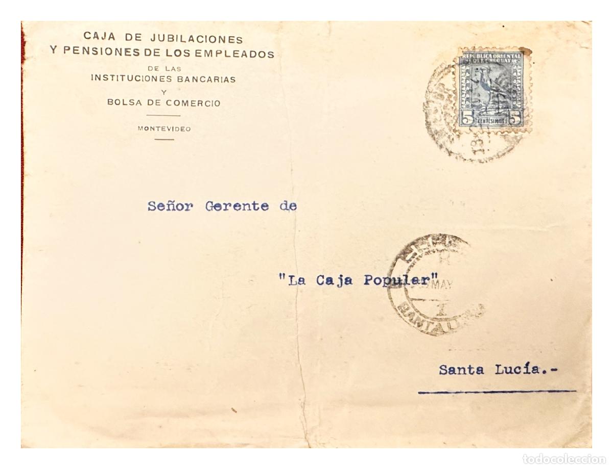 Sellos: CMI) 1923. URUGUAY. LOCAL FAUNA OF HORNERO BIRD. DOMESTIC MAIL. XF