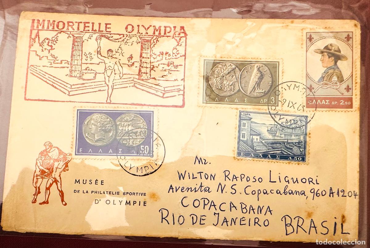 Sellos: CMI) 1963. GREECE. OLYMPIC SPORTS AND GREEK ATHLETICS SHIPPED TO BRAZIL XF