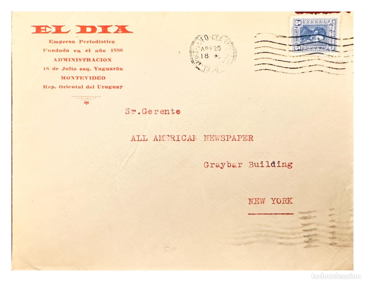 Stamps: CMI) 1950. URUGUAY. PORTRAIT OF JOAQUIN SUAREZ. SHIPPED TO THE USA. XF