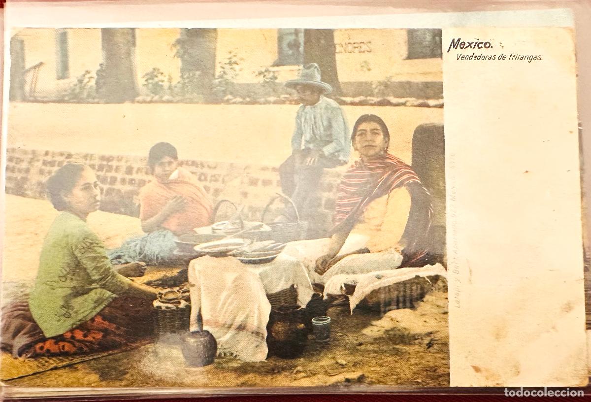 Selos: CMI) 1910. MEXICO. POSTCARD. FRIRANGAS VENDORS. SHIPPED TO GERMANY. XF