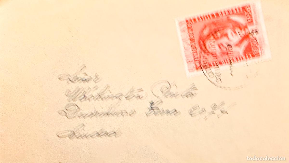 Selos: CMI) 1934. URUGUAY. SINGLE PORTRAIT OF GABRIEL TERRA. DOMESTIC MAIL. XF