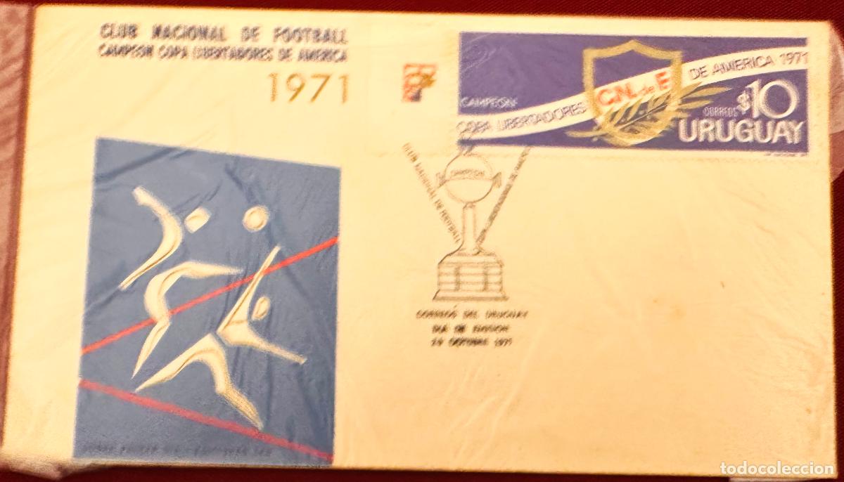 Selos: CMI) 1971. URUGUAY. CLUB NACIONAL DE FOOTBALL SHIELD. DOMESTIC MAIL. XF