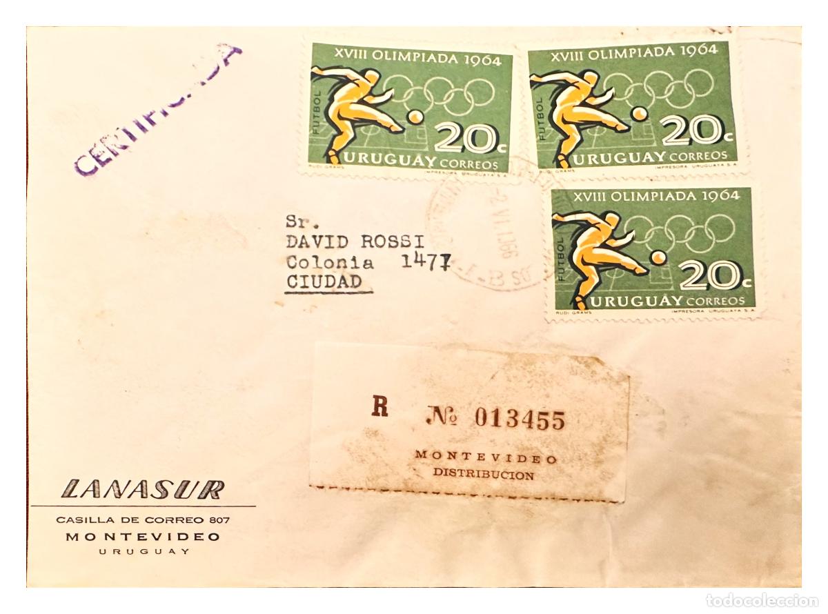 Timbres: CMI) 1964. URUGUAY. FOOTBALL PLAYER IN ACTION. DOMESTIC MAIL. XF