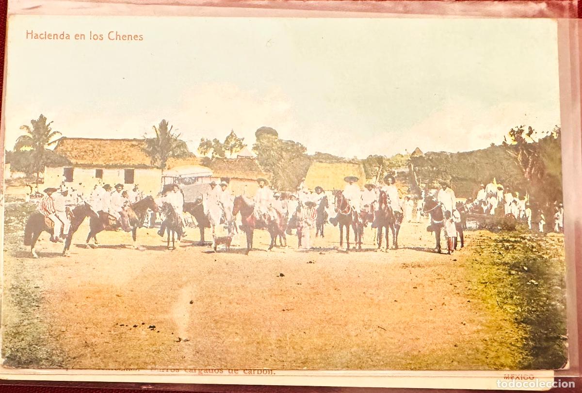 Timbres: CMI) 1910. MEXICO. POSTCARD. HORSEBACK RIDERS AT HACIENDA DE LOS CHENES VIEW XF