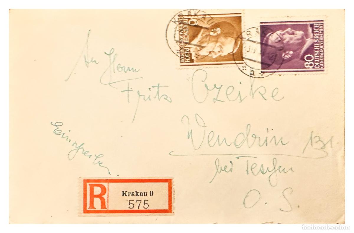 Timbres: CMI) 1940. GERMANY. PORTRAIT OF ADOLF HITLER WITH OVERPRINT DOMESTIC MAIL XF