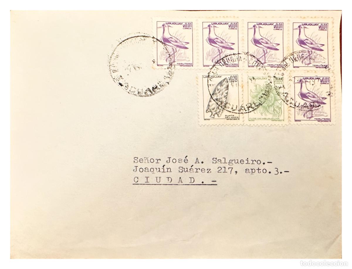 Timbres: CMI) 1980. URUGUAY. REPETITION OF TERUTERO BIRD AND LANCE PUNTA DOMESTIC MAIL XF