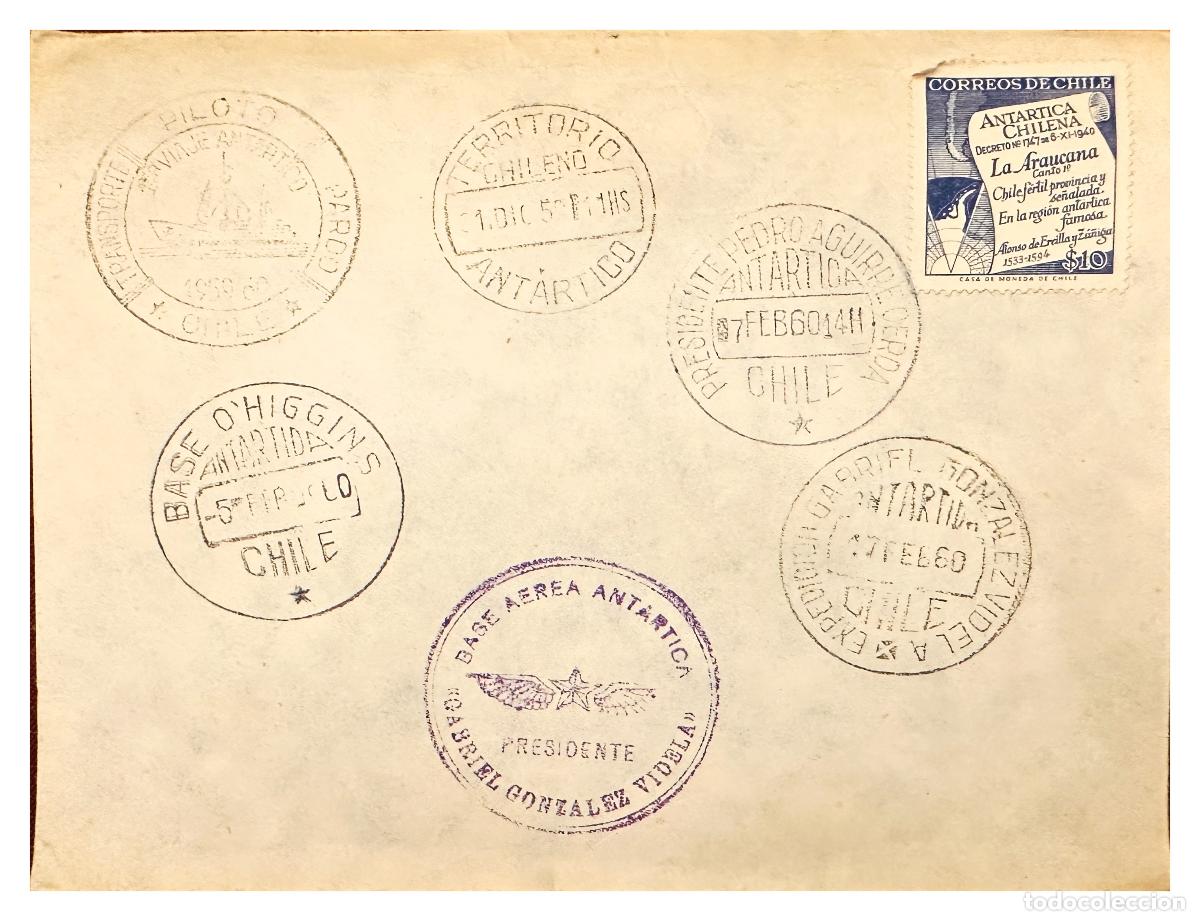 Timbres: CMI) 1960. CHILE. ANTARCTIC TERRITORY MAP REPRODUCTION. DOMESTIC MAIL. XF