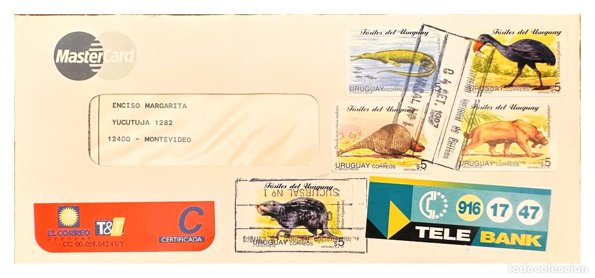 Timbres: CMI) 1997. URUGUAY. INDIVIDUAL FAUNA FOSSILS SHEET SERIES DOMESTIC MAIL XF